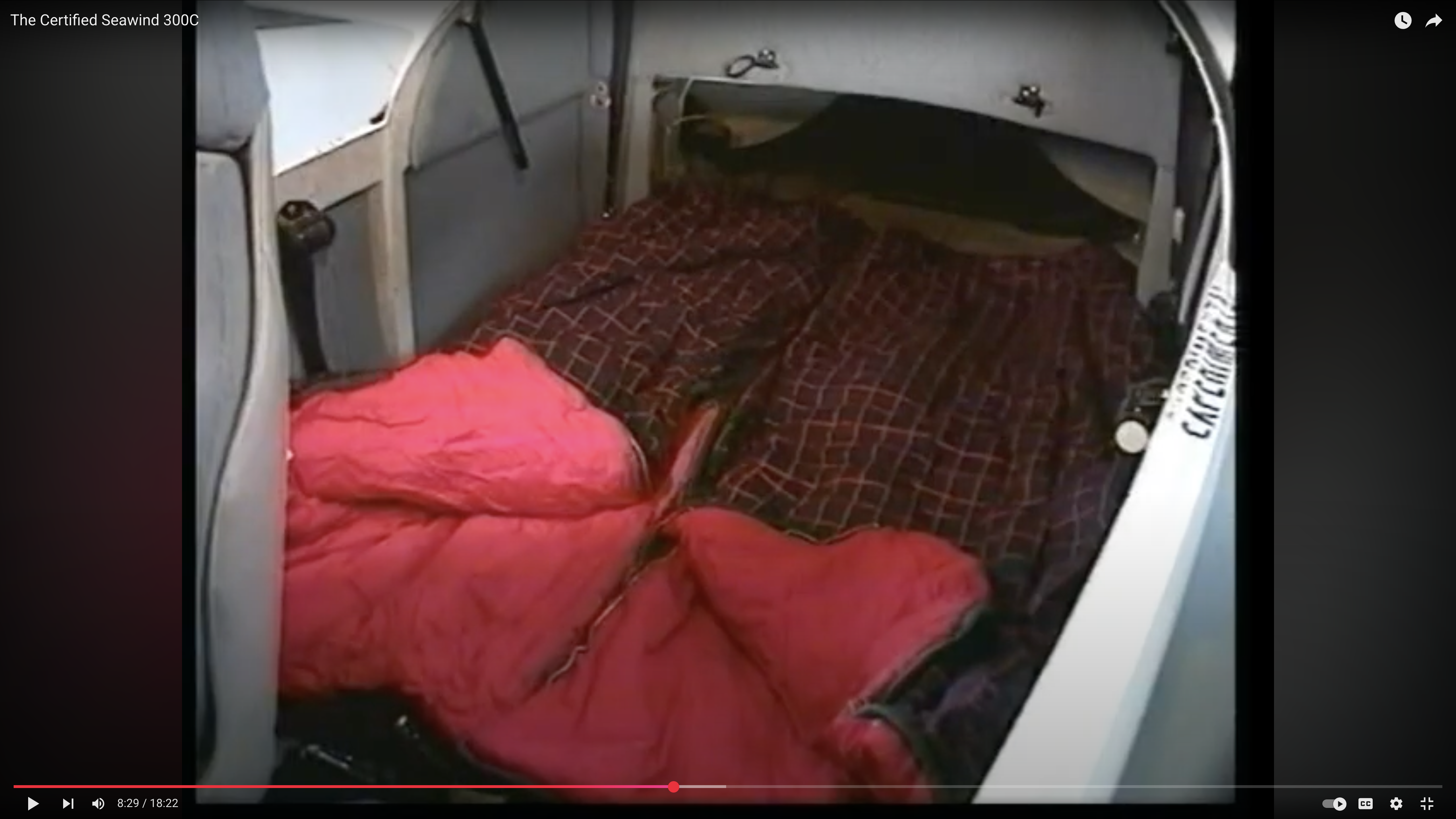 Sleeping in a Seawind 3000